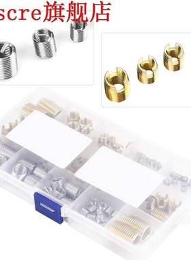 116Pcs Thread Insoerts, Self Tapping Slotted Assortment Kit,