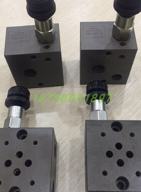 HDX 液压油路块MMC-03R10B-1D底进底回带插装溢流阀液压站1P