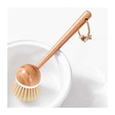 速发Multifunction Home Kitwchen Washing Utensils Wooden Long