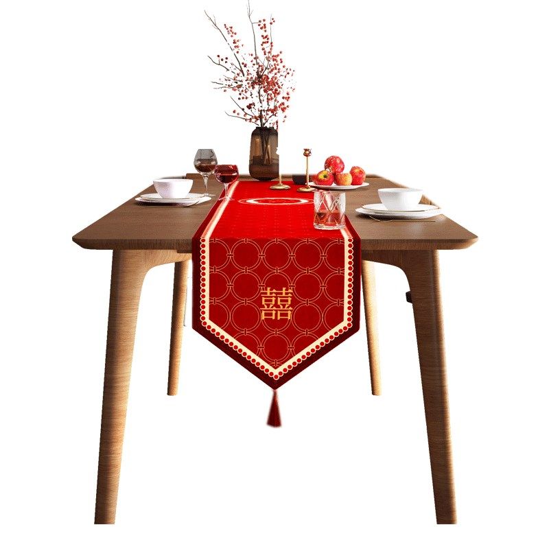 速发红色桌旗结婚茶几桌布喜字喜A事婚庆结婚婚房装扮餐旗盖布台,居家布艺,桌旗,淘宝优惠券,粉丝福利购,淘宝优惠卷