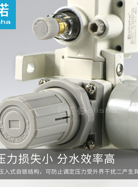 二联件空气调压阀h油水分离器过滤器AC201002/AC301003AC401004