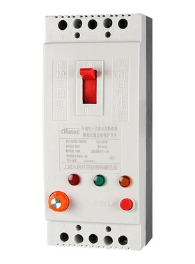 上海人民三相电机缺相保护器3w80v水泵风机开关40A断相防烧断路器