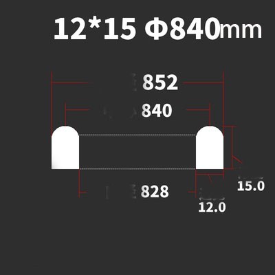 Silicone Gasket foor  Round Pressure Manway Manhole 12x15mm