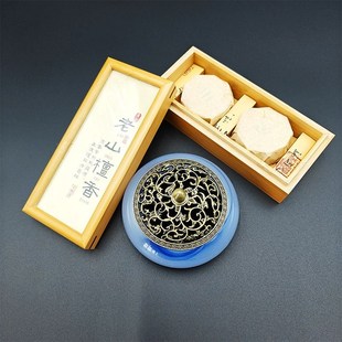 天然盘香老山檀香2小时s40盘竹盒高级感家用室内熏香莺歌绿棋沉香