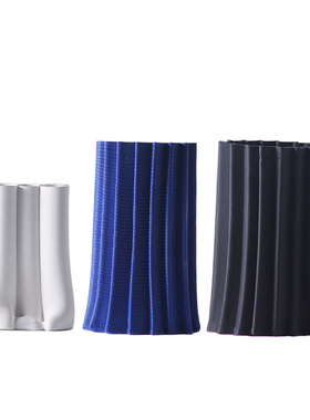 现代简约立体g折纹陶瓷景德镇陶瓷花瓶摆件家居样板间客厅艺术花