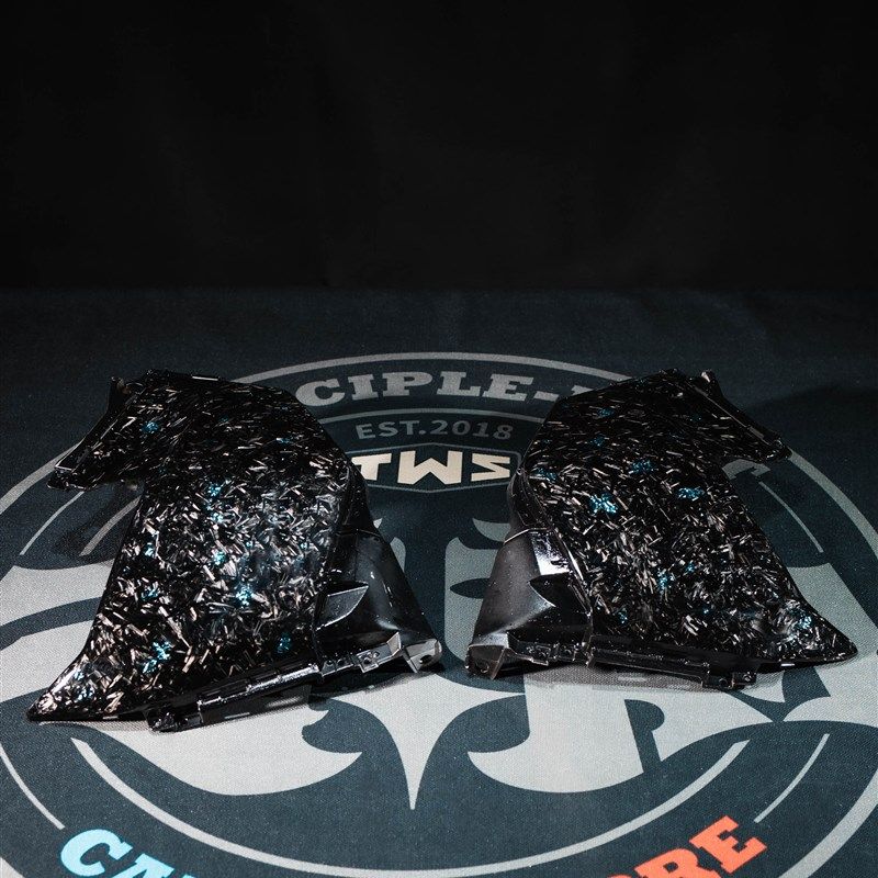 九号电动车d机械师MZ原厂改装锻造天蓝箔碳纤维防水外壳