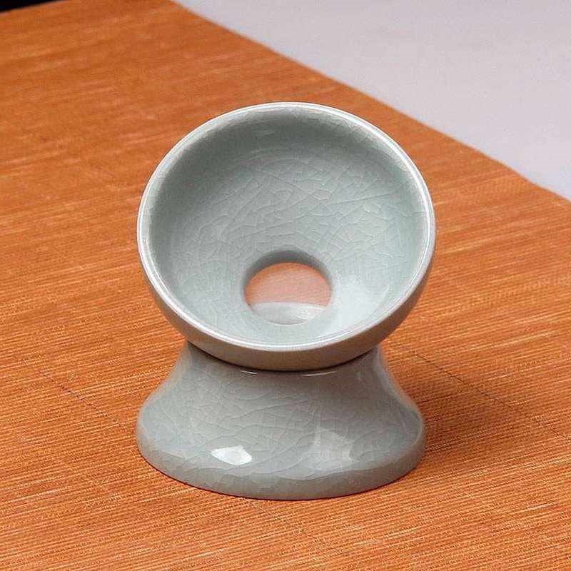 紫砂茶漏茶c滤陶瓷过滤网茶叶茶隔过滤器功夫茶具配件白瓷泡茶漏