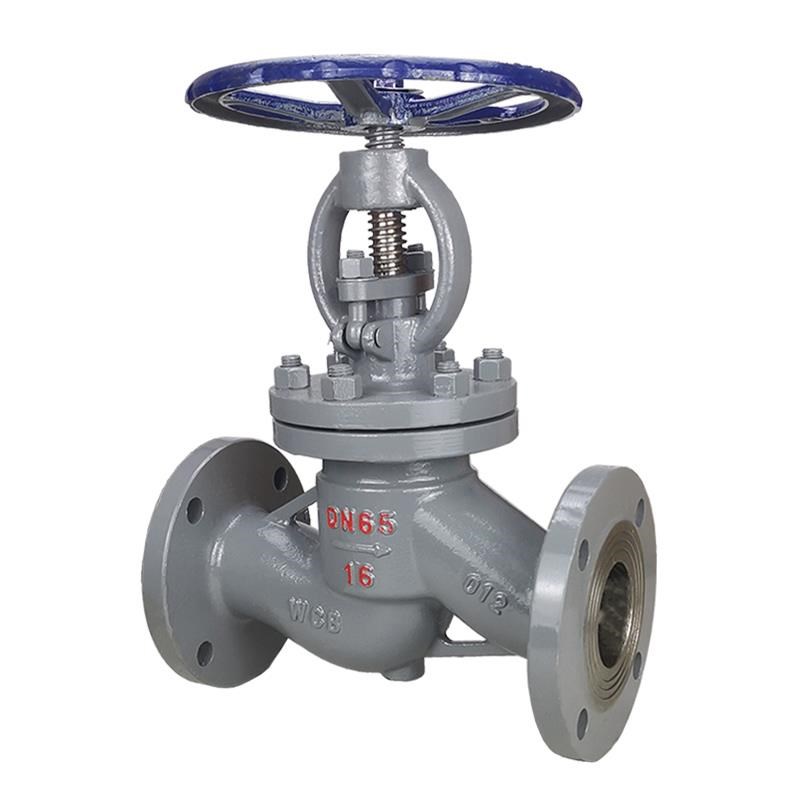 铸钢法兰截止阀蒸汽高温碳m钢阀门WCB dn25 40 50 65 80 J41H-16C