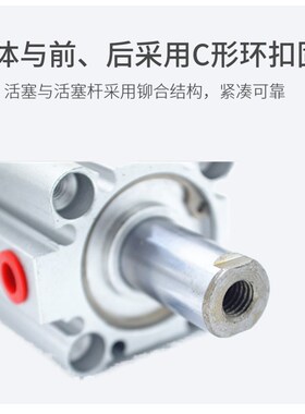 薄型可调气缸CDQ2B63-10*20-25-30-40-5E0-75-100-XC8/10//25/50D