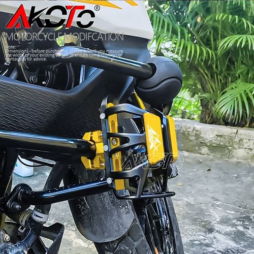 适用凯越a800X改装o摩托车护杠水杯架铝合金水壶支架水瓶架摩旅骑