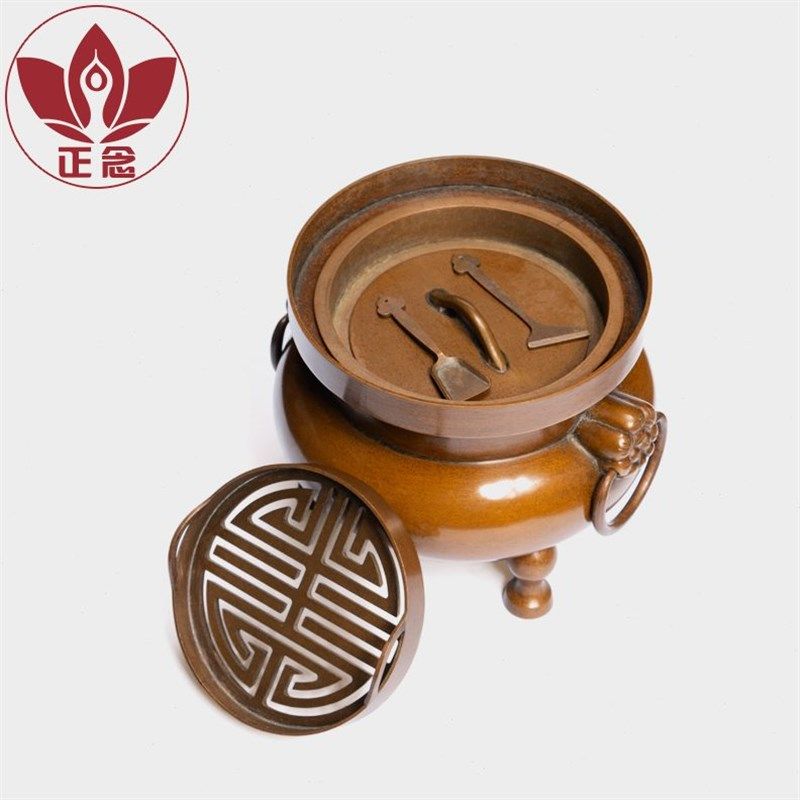 庆松堂苏工铜炉名家胡庆松五福印香炉覆古紫铜Q炉香道拓香熏香收,家居饰品,香薰炉,淘宝优惠券,粉丝福利购,淘宝优惠卷