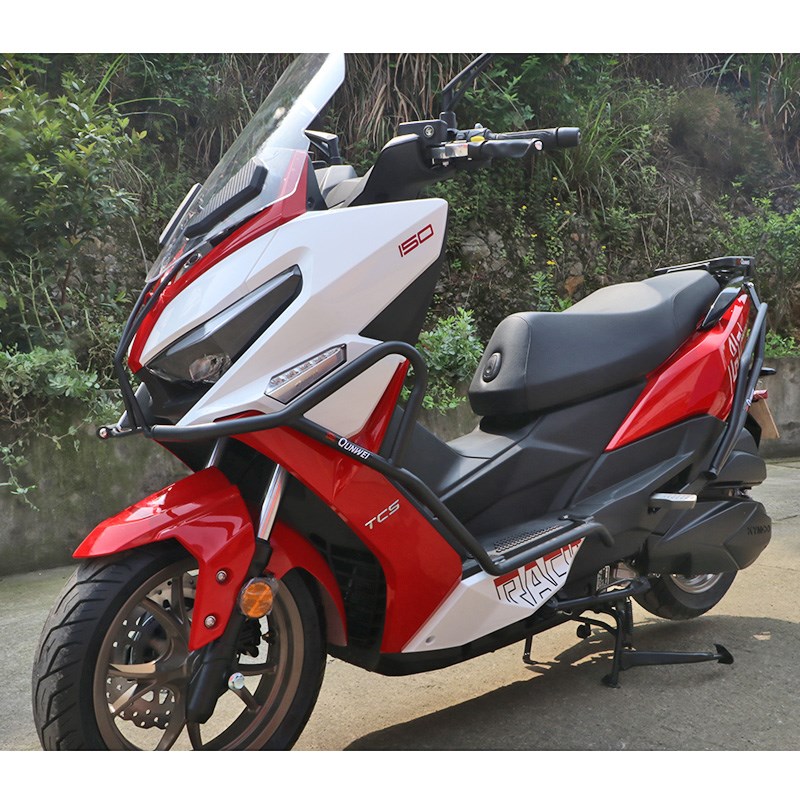 适用光阳H150护杠防摔o保险杠RacingH150改装前后护架排气管防摔