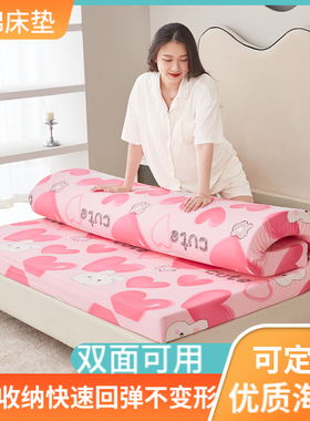 定制加厚120DH特硬高密度海绵垫家用双人单人学生宿舍榻榻米床垫