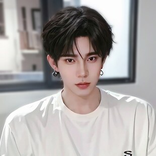 现货速发假发男生短发韩版中分微分碎盖短直发男款蓬松三七男士日