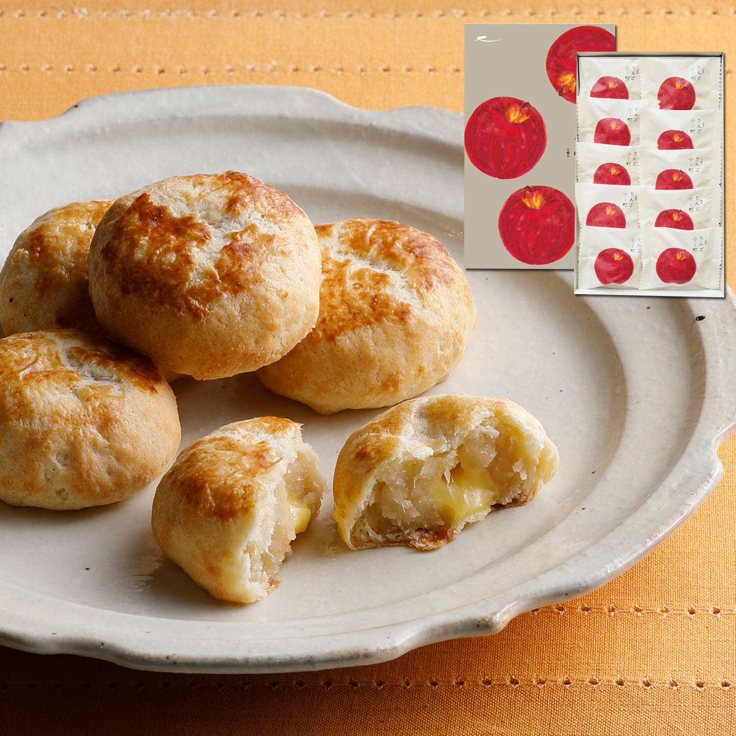 现货日本青森必买特产流心苹果夹心派馒头巧克力伴手礼盒进口零食