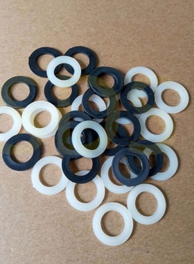 870pcs黑色白色塑料尼龙圆垫圈垫片M2M2.5/M3/M4/M5/M6/M8/M10M12