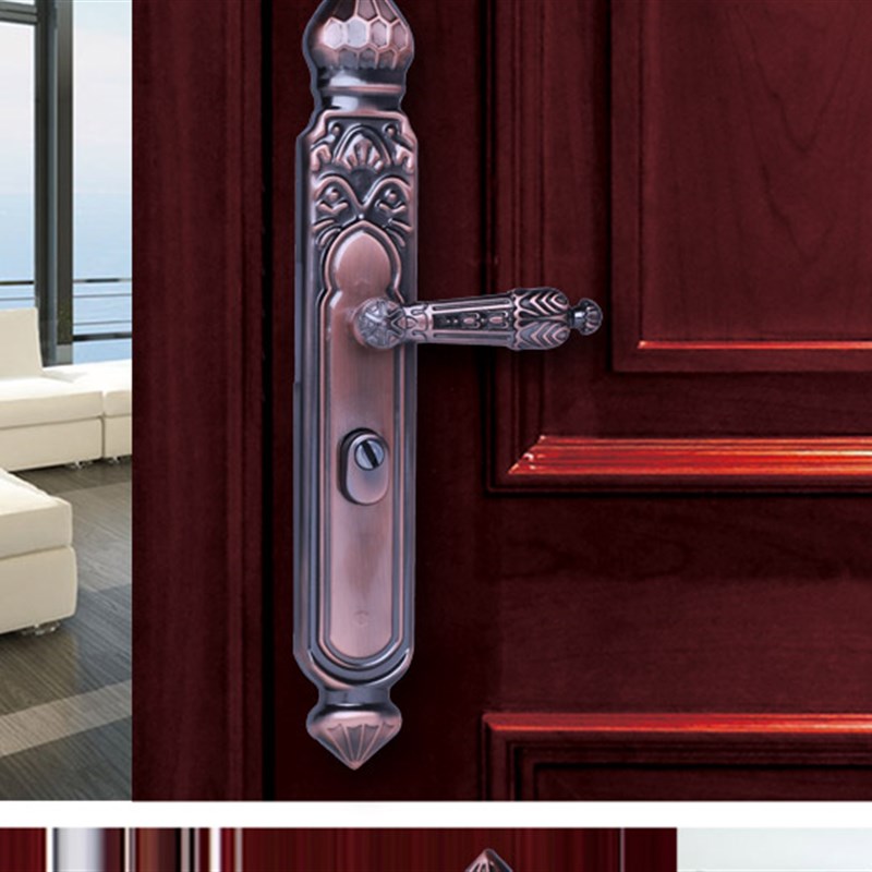 防盗门拉手大门把手红古手柄执手M门锁通用门拉手手柄