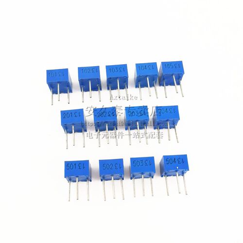 3362P-203 20K 单圈精密可调电阻/3362电位器P203 玻璃釉电位器