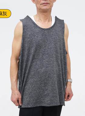 夏季易穿护理服背心卧床腋下术后病人服全开式卧床老人衣服男士