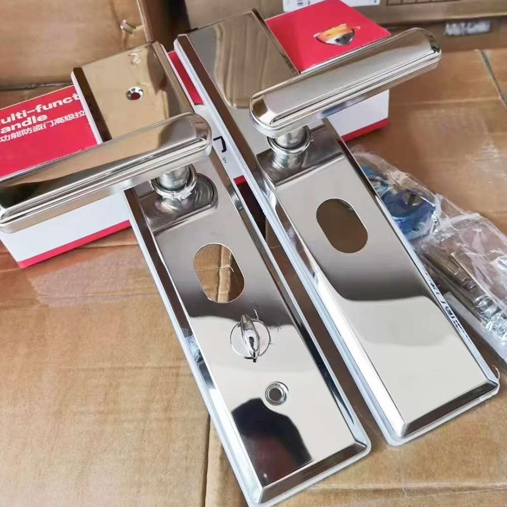 防盗门不锈钢拉手多功能防s撬大门把手加长大拉手304不锈钢锁门锁