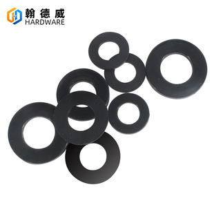 黑白尼龙垫片橡胶塑料垫圈薄绝缘平垫圈塑胶薄圆形PE平垫4M5M6M20