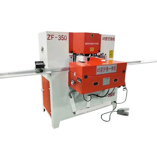 铝合金型材45度双头护角一体切割机门窗相框切角机橱柜门双切锯