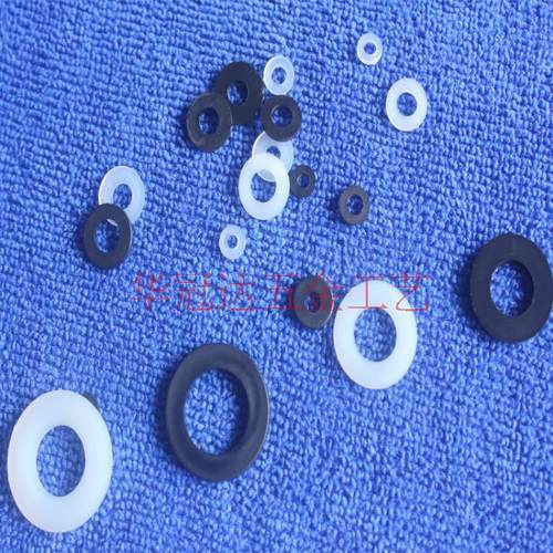 新品100个 M3*6*1尼龙垫片平垫片垫圈平垫圈M3黑色白色