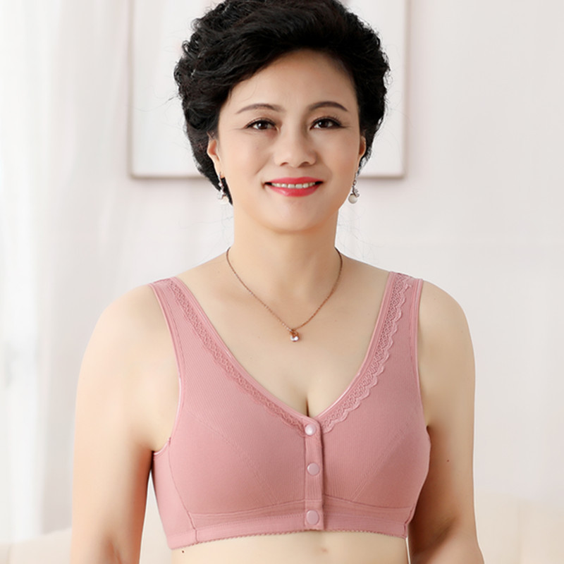 薄款文胸妈妈内衣无钢圈透气吸汗
