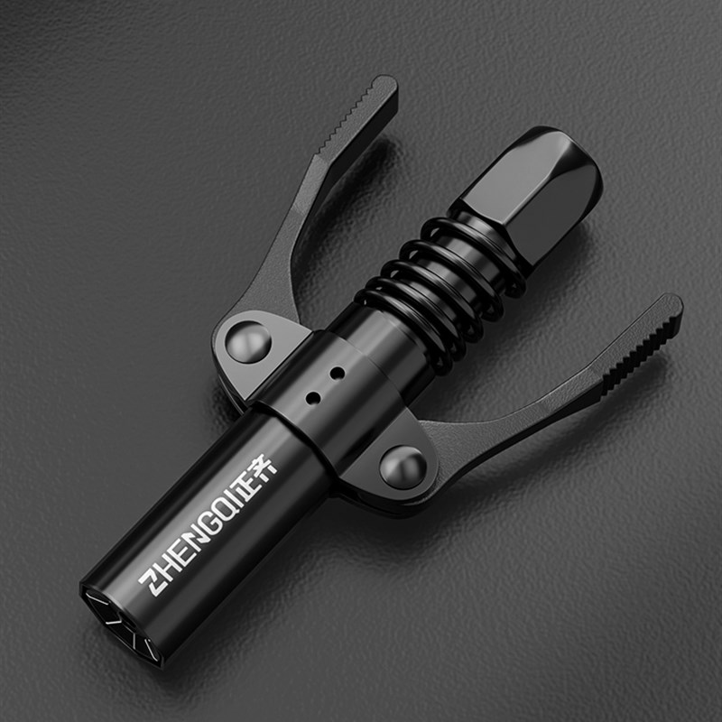 黄油枪嘴头新款黄油枪头配件大全软管油嘴打黄油神器手动高压锁钳