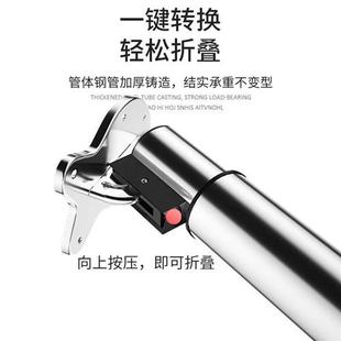 新款铁艺伸缩桌腿支架吧台脚圆形支撑独立柱整体橱柜脚可调节折叠