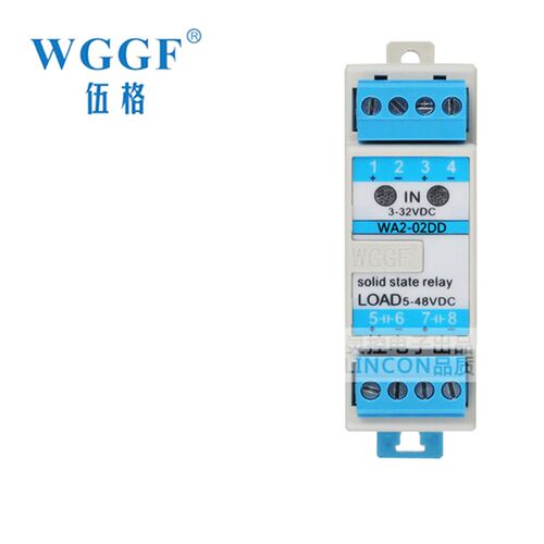 继电器导轨式WA2-02DD小型直流 2路小电流讯号隔离