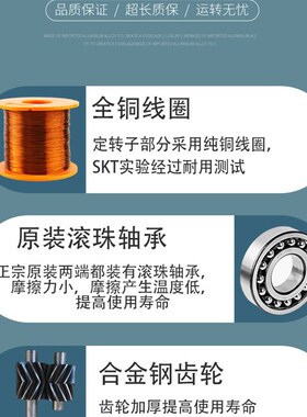 220V调速电机减速机马达一体15W60W90W120W200W250W370W400W750W