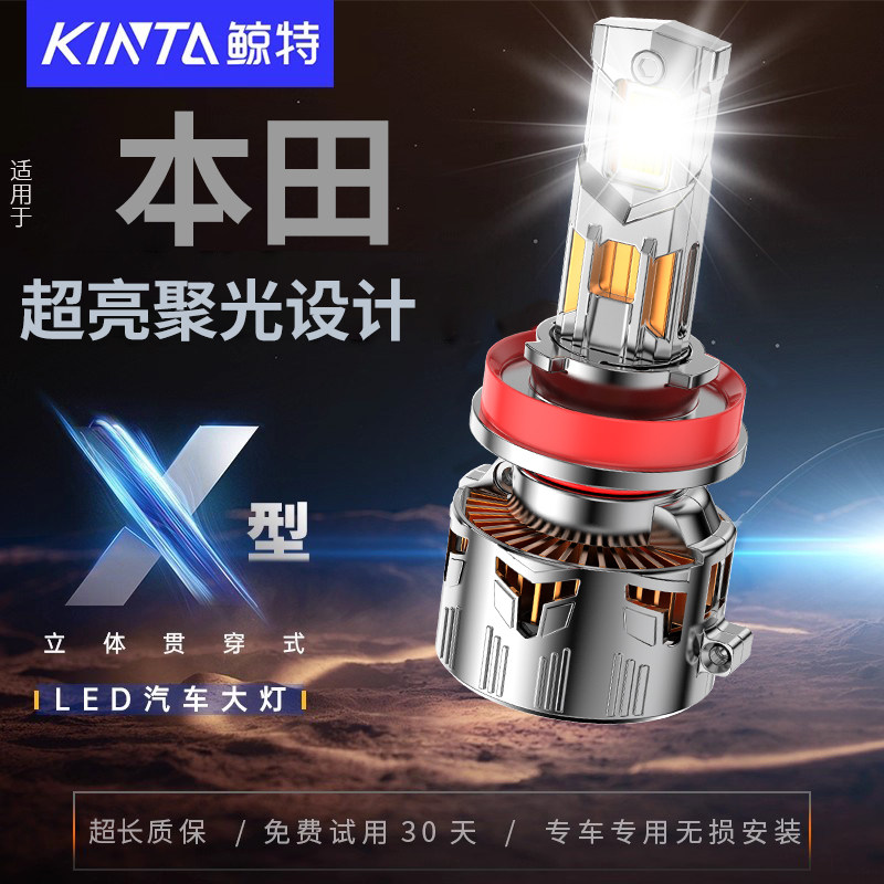 鲸特本田专用适配LED大灯