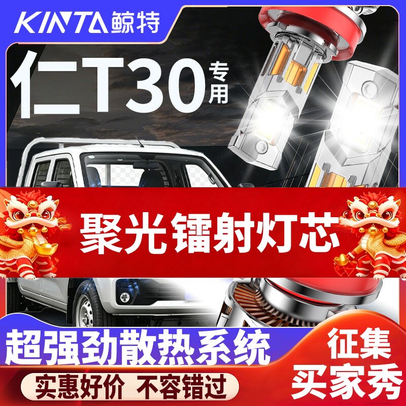 鲸特雷驰仁T30专用科技led大灯