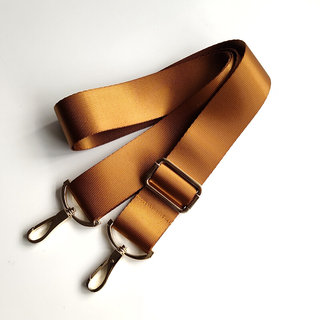包包配件柔软的尼龙包带斜挎背带3.8厘米宽棕色女包配件单肩带子/