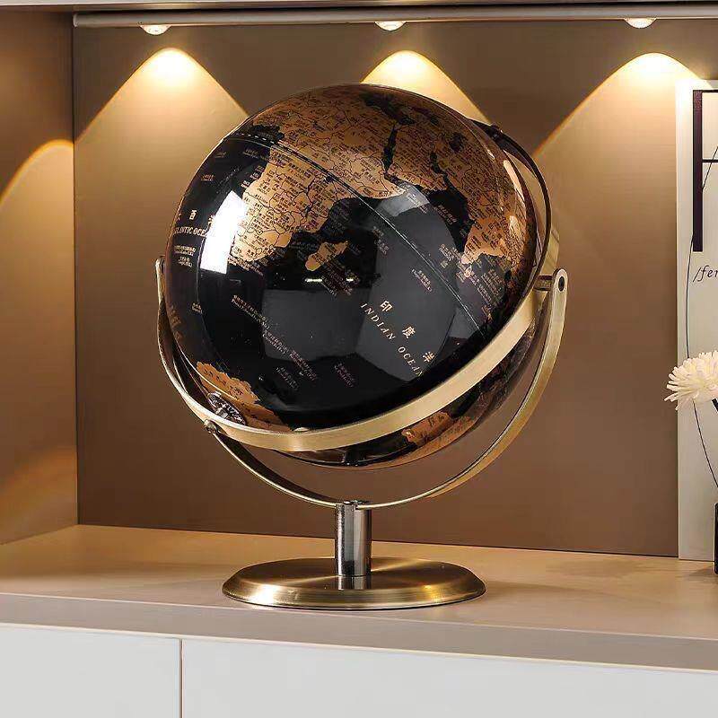 爆款轻奢高档办公室书房客厅书柜桌面家居装饰多语言地理学生用教