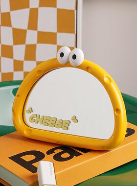 爆款贝汉美可爱卡通创意面镜卧室桌面家用情人节送对象可立台式梳