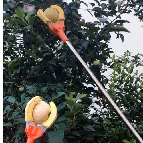 新品高空摘果器三爪水果采摘器采果E杆子摘苹果摘桃梨摘柿子拽果