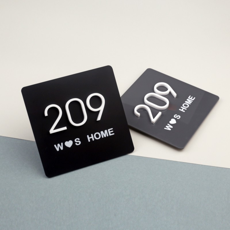 极速门牌号码牌h家用酒店宾馆公寓宿舍民宿房间号标牌亚克力立体