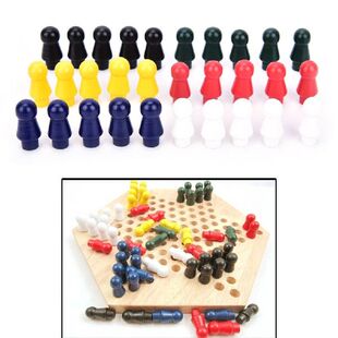 极速New 60pcs/set Chinese Checkers Game PaOrts Six Color Of