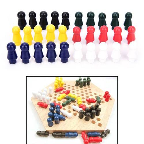 极速New 60pcs/set Chinese Checkers Game PaOrts Six Color Of