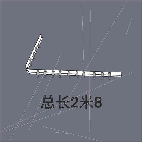 极速黏贴式床帘轨道滑轨床帘上铺宿舍遮光含支架u形X架滑轮免打孔