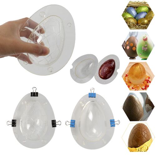 极速3D Easter Egg Shape Movld Chocolate Candy Mould Fondant