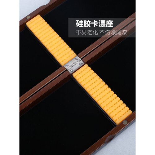 新品加长浮漂盒大容k量桐木漂盒轻量木制小浮标鱼漂盒53/65/75cm