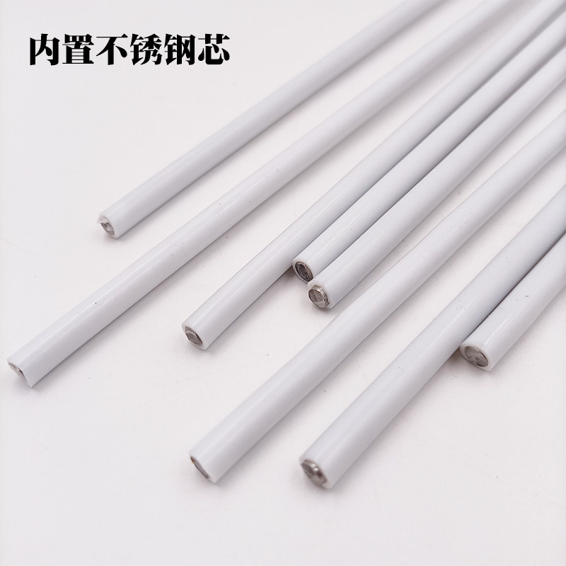 新品聚四c氟乙烯搅拌桨搅拌棒月牙式F4特氟龙耐酸碱实验室用25cm