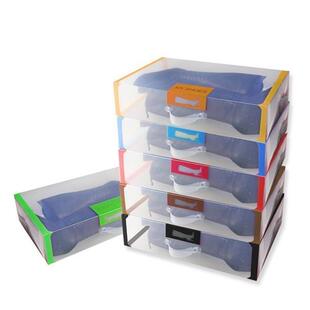 极速鞋盒防尘透明大号收纳箱w过膝盒子加长长靴长短靴男女鞋靴子