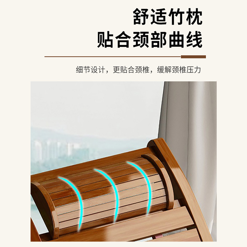 极速躺椅午休摺叠摇摇椅大人阳台家用休闲凉O椅懒人老人客厅午睡