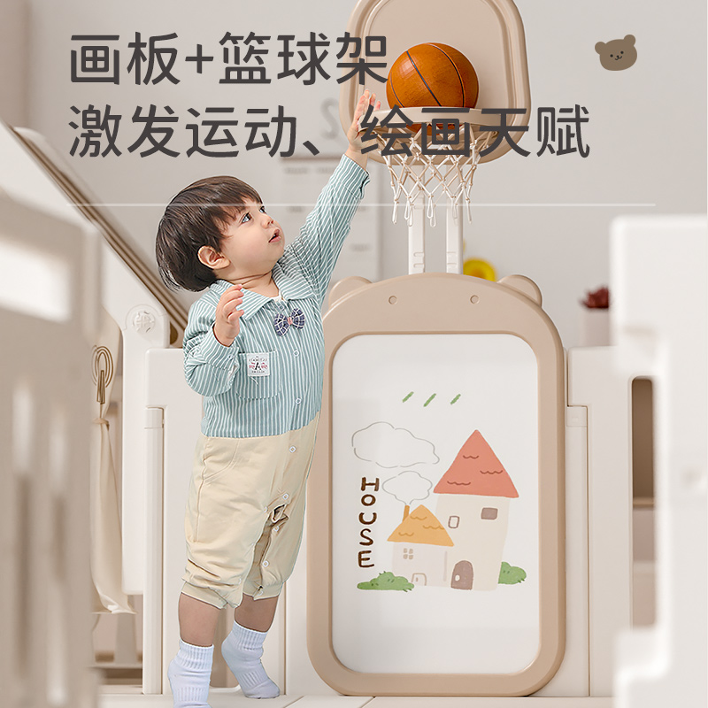 极速新疆西藏包邮婴儿游戏围栏地A上宝宝防护栏爬行垫儿童室内家