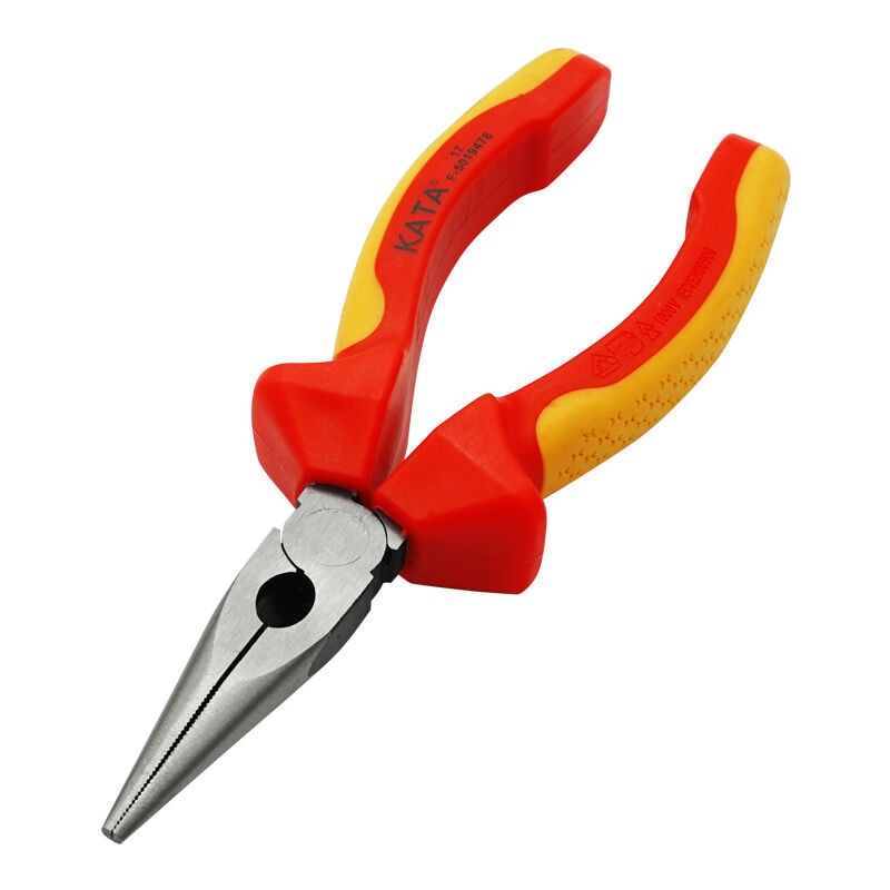极速锴达(KATA)钳子VDE绝缘尖嘴钳6英寸耐高压100W0V电工钳断线