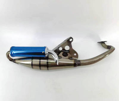 极速JOG50 2 3 4 5代ZR yJOG90 印王 风帆改装弯管仿V8排气管 直